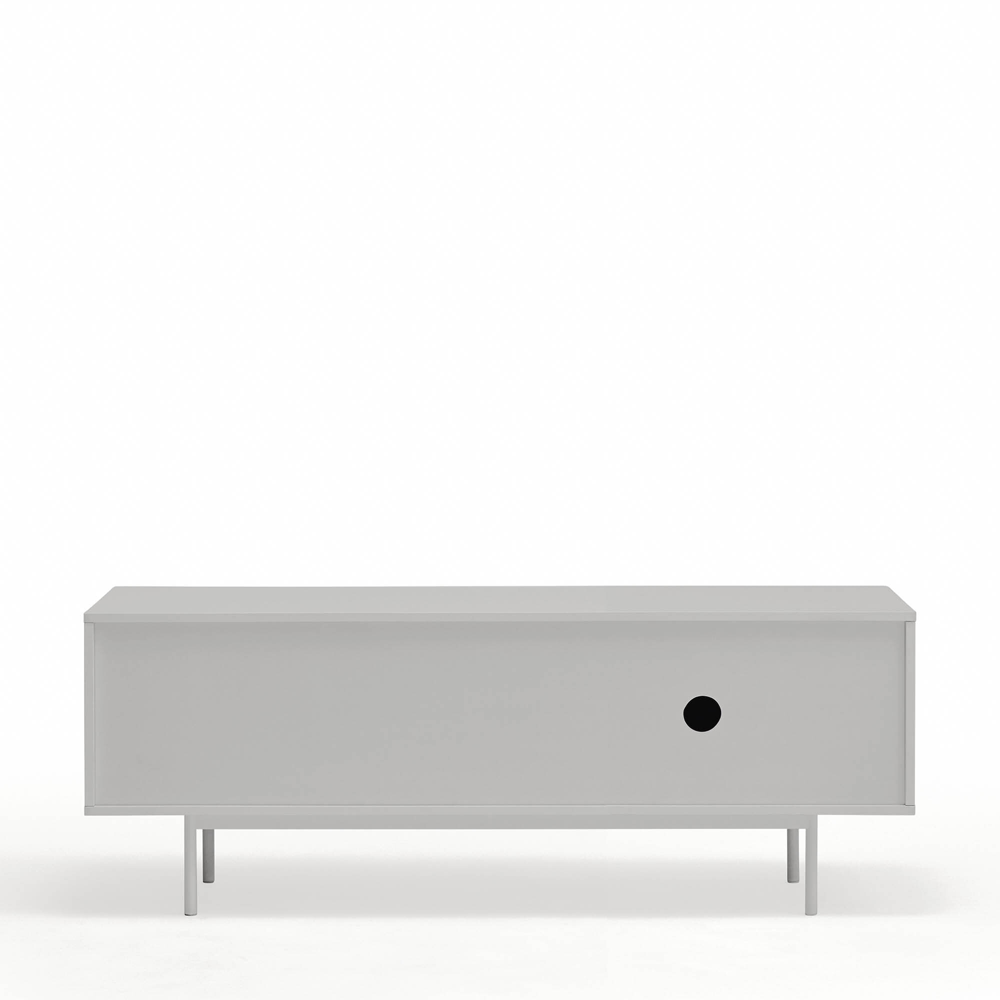 Mueble de televisión Punto 2 puertas y 4 cajones verde oscuro y negro