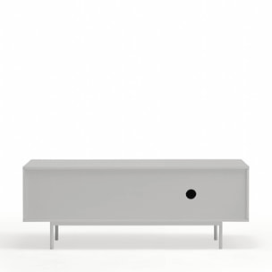 Mueble de televisión Punto 2 puertas y 4 cajones verde oscuro y negro