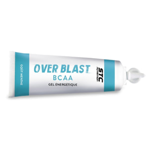 STC NUTRITION - Over Blast BCAA - Gel énergie efforts intenses - longues distances - Augmente la résistance musculaire - Goût Menthe - Sans Gluten - 60 kcal par dosette