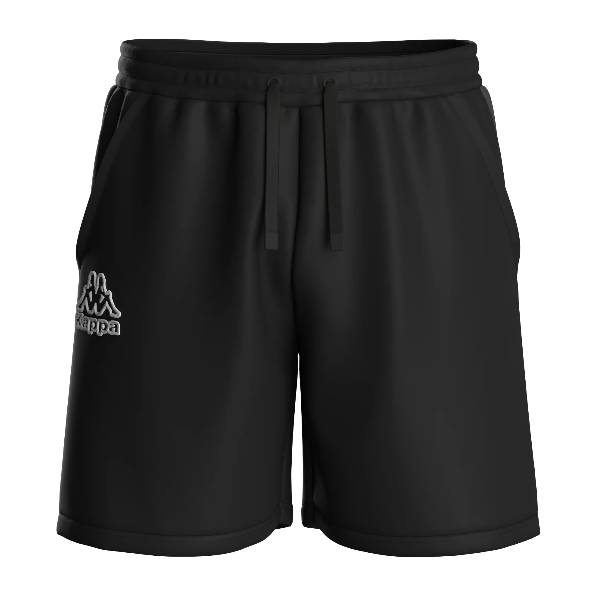 Pantaloni Corti Kappa Uomo Logo Tape Gerri Nero