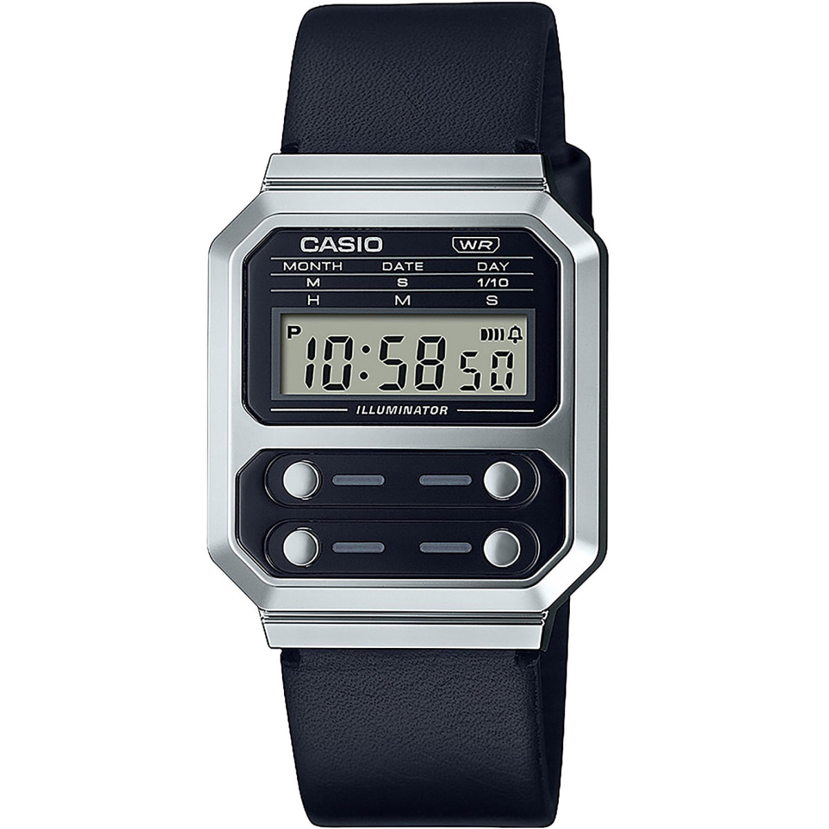 Reloj Casio A100WEL-1AEF Unisex Digital Cuarzo con Correa de Cuero