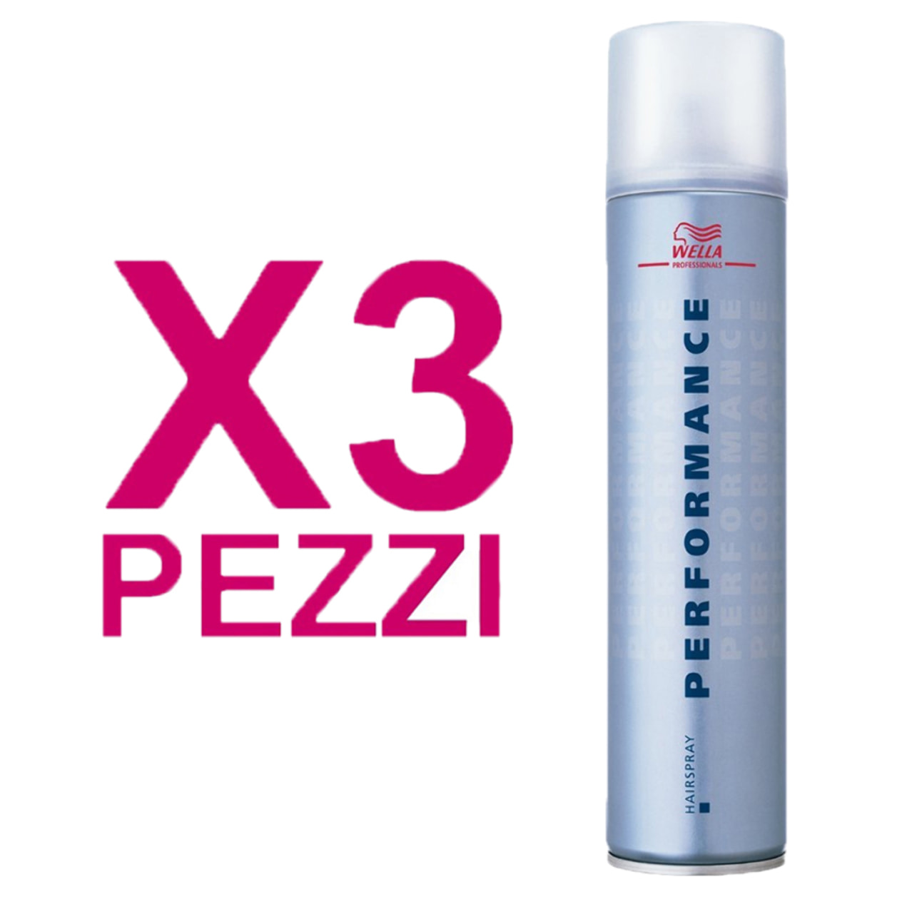 WELLA Kit Performance Hairspray 500ml 3 Pezzi