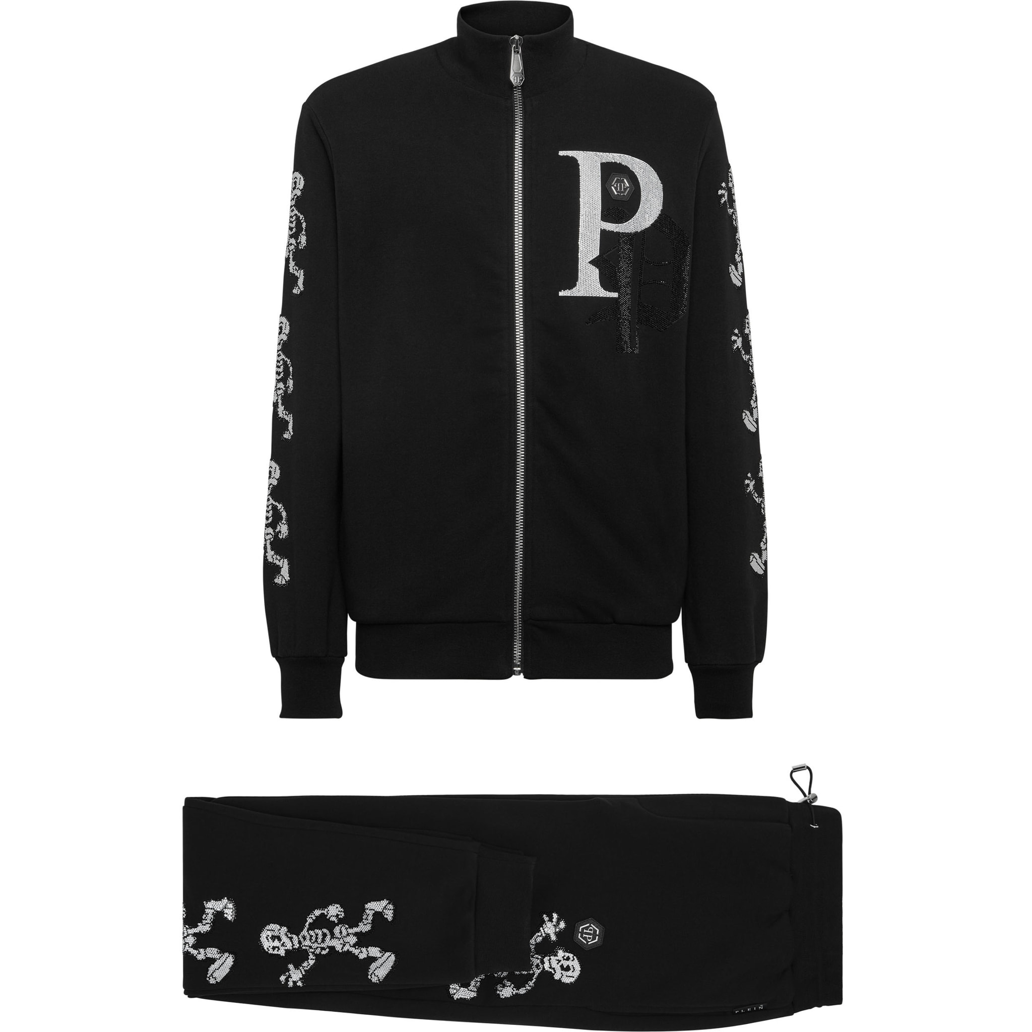 PHILIPP PLEIN Tracksuit: Hoodie & Trousers SKELETON