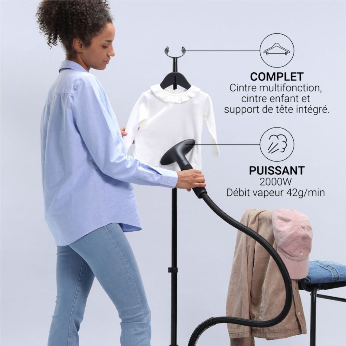 Défroisseur vapeur STEAMONE EUJK300B V2 Henri