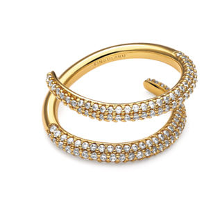 Anello Doble Scarlett Placcato Oro