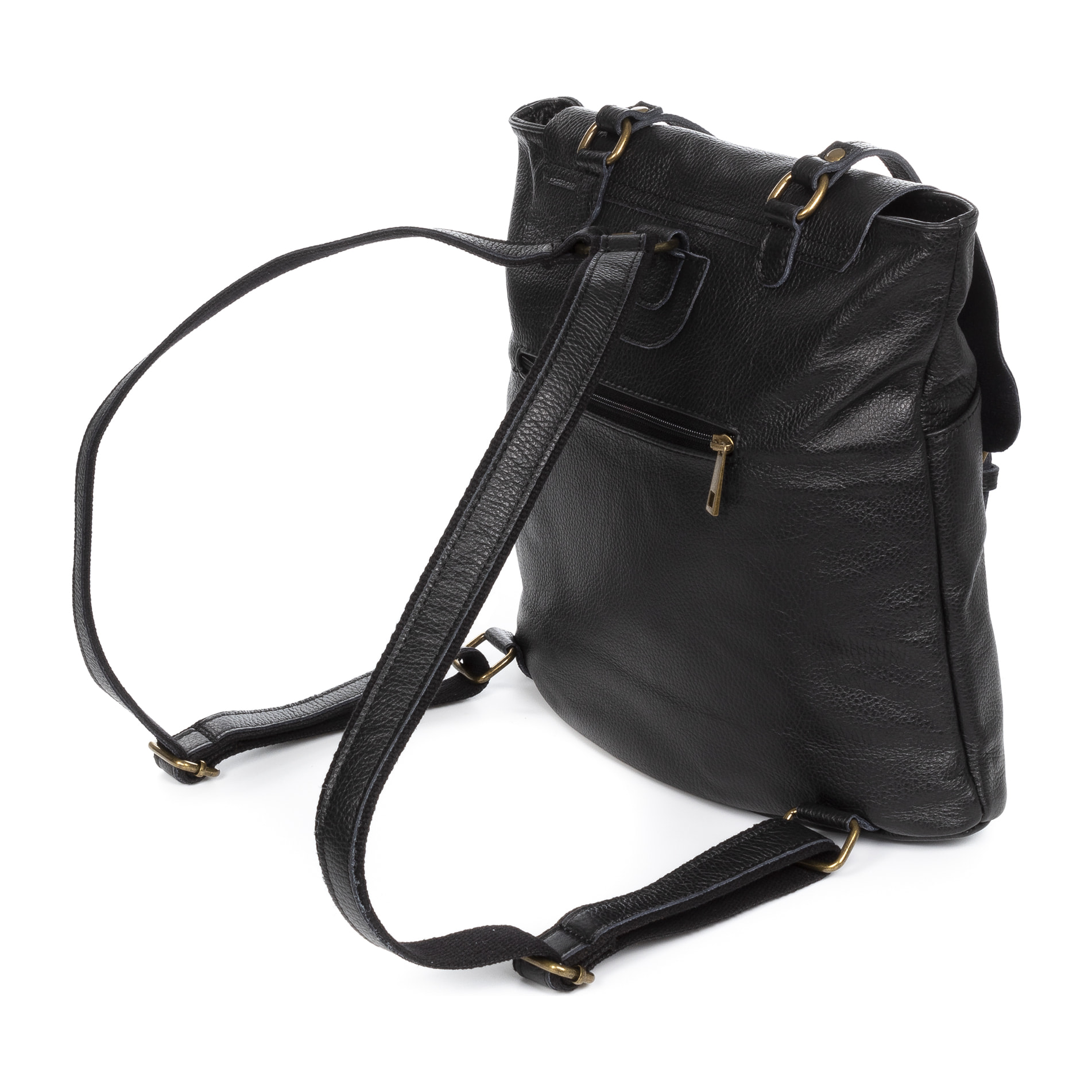 Amatre Bolso mochila Mujer. Piel auténtica Dollaro