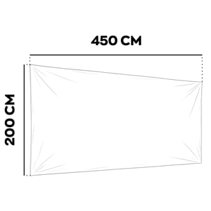 Telo laterale da 450x200h cm per gazebo da giardino camouflage