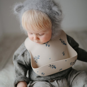 Mushie Babero Silicona Print