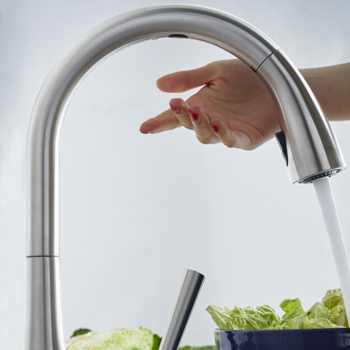 Robinet cuisine Forte douchette extractible avec détecteur de mouvements