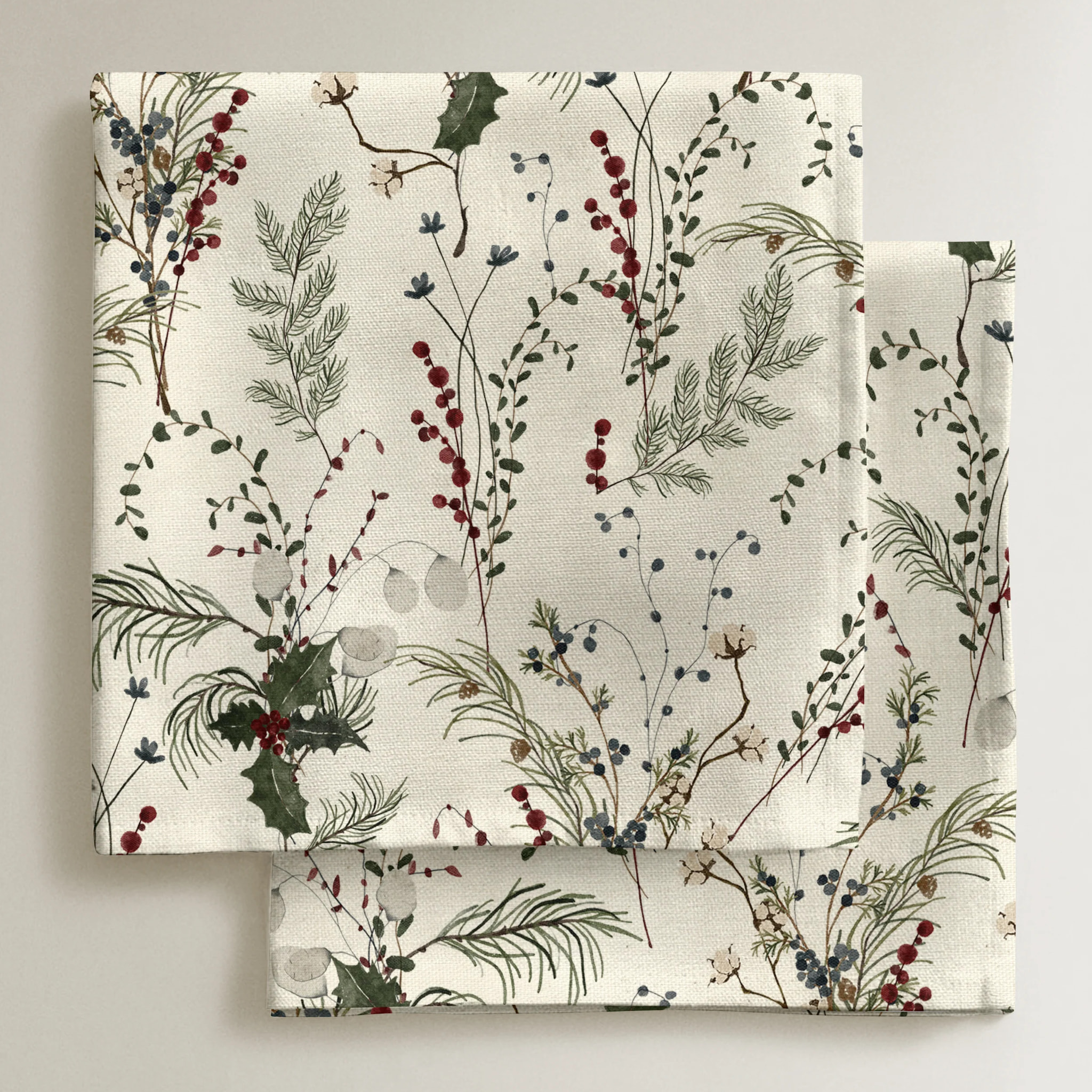 Lot de 2 serviettes Christmas Gui 2-100