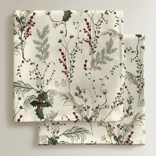 Lot de 2 serviettes Christmas Gui 2-100