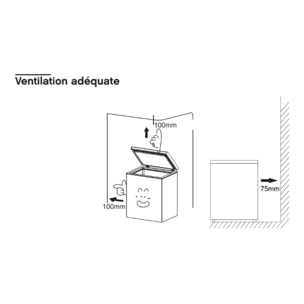 Congélateur coffre ESSENTIELB ECC85-125hib1