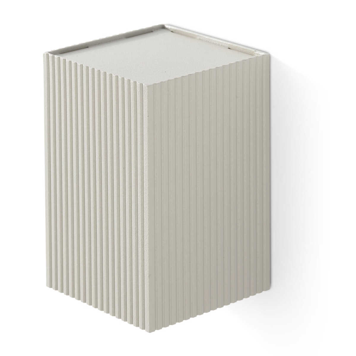 LUNE Lampada da parete piazza grigio scanalata