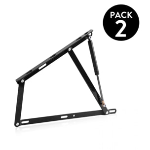 Pack 2 hidráulicos + arco canapés Negro