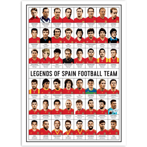 Affiche - Legends of Spain Football team - Olivier Bourdereau