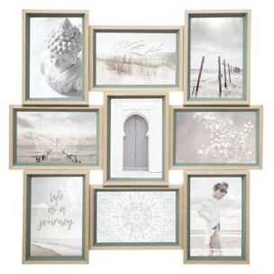 Pêle-mêle "Moly" bois 9 photos