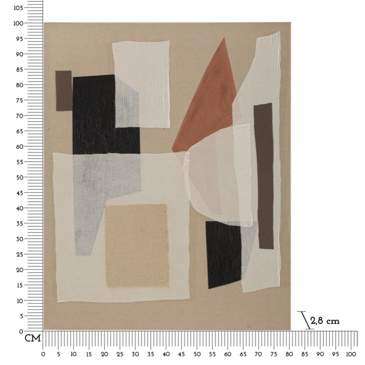 DIPINTO SU TELA REDY -A- CM 80X2,8X100