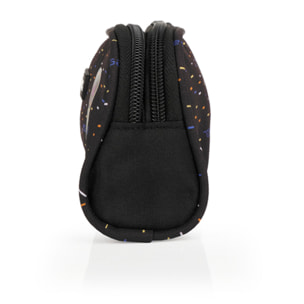 Estuche doble Gabol VIRTUAL negro y resistente al agua