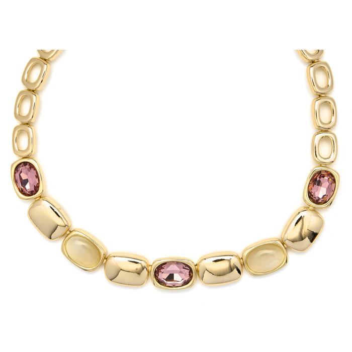 Collar Ashan acabado oro amarillo 18k