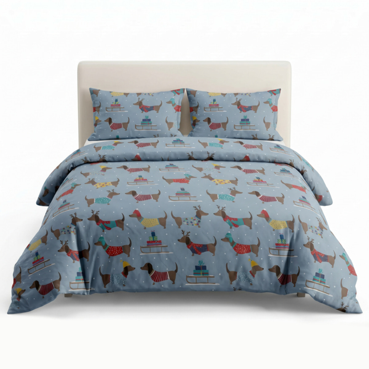 Set copripiumino in cotone con sacco e federa, morbido e traspirante, leggero e resistente 118 g/m², ideale per uso quotidiano, certificato OEKO-TEX, facile da lavare, comfort naturale e praticità per la biancheria da letto