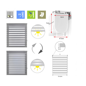 Store enrouleur Polyester Translucide 100x250