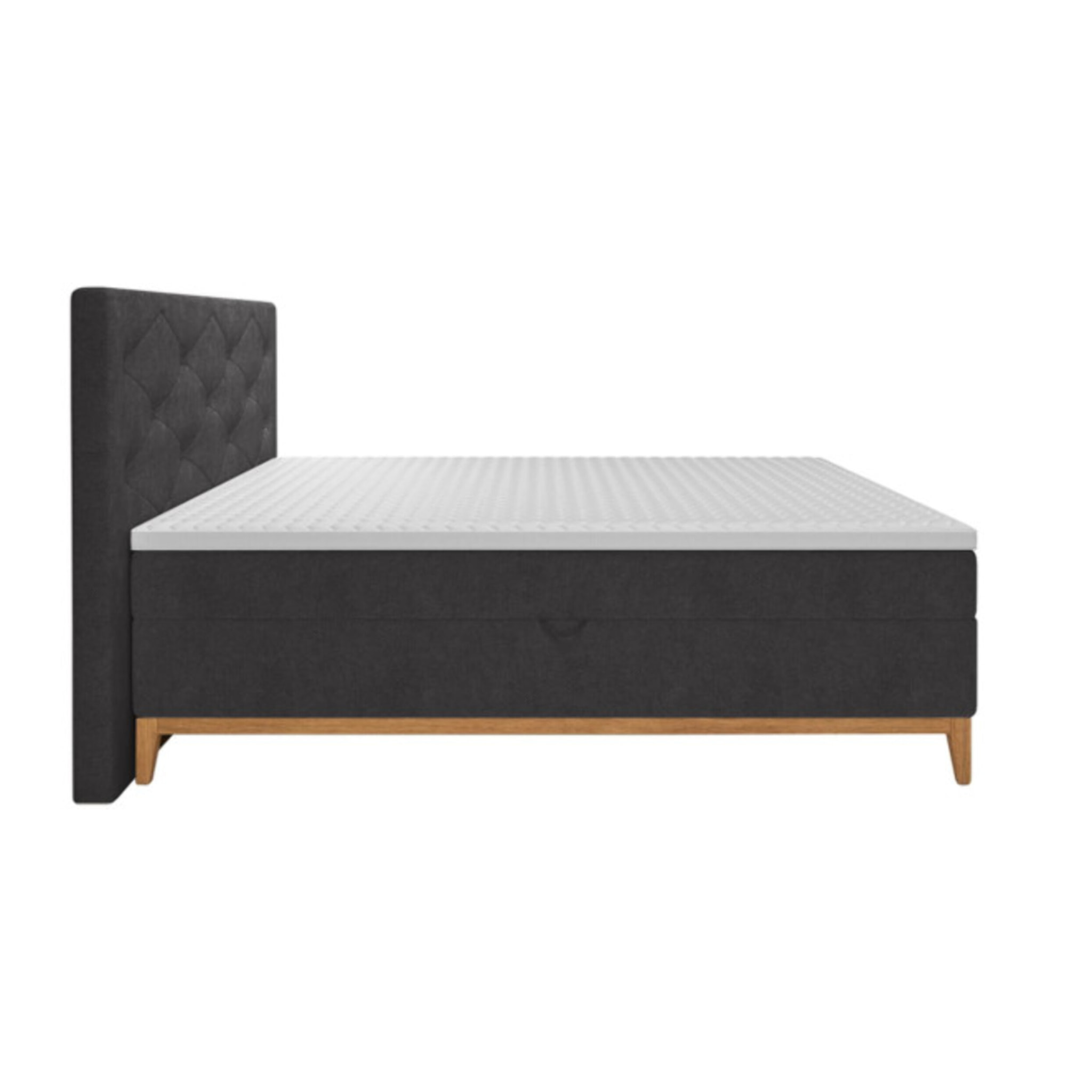 Lit boxspring complet avec 2 coffres 160x200cm - LAUSANNE