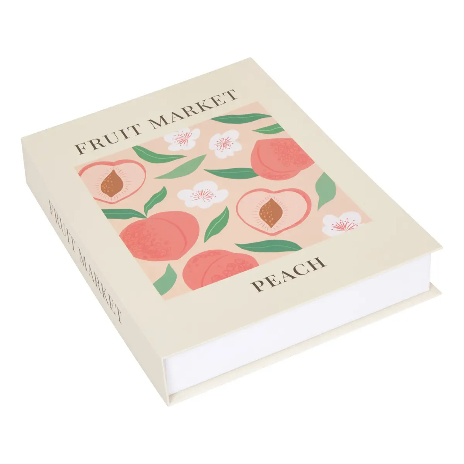 Lot de 2 boîtes en forme de livre Fruity 33x25cm