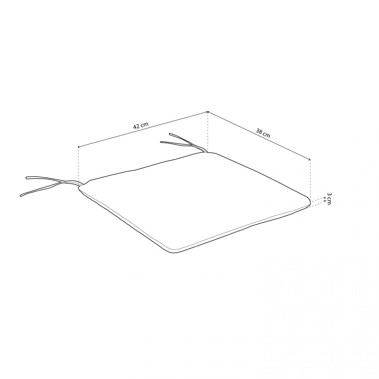 Cojín reversible de silla Verde - Gris