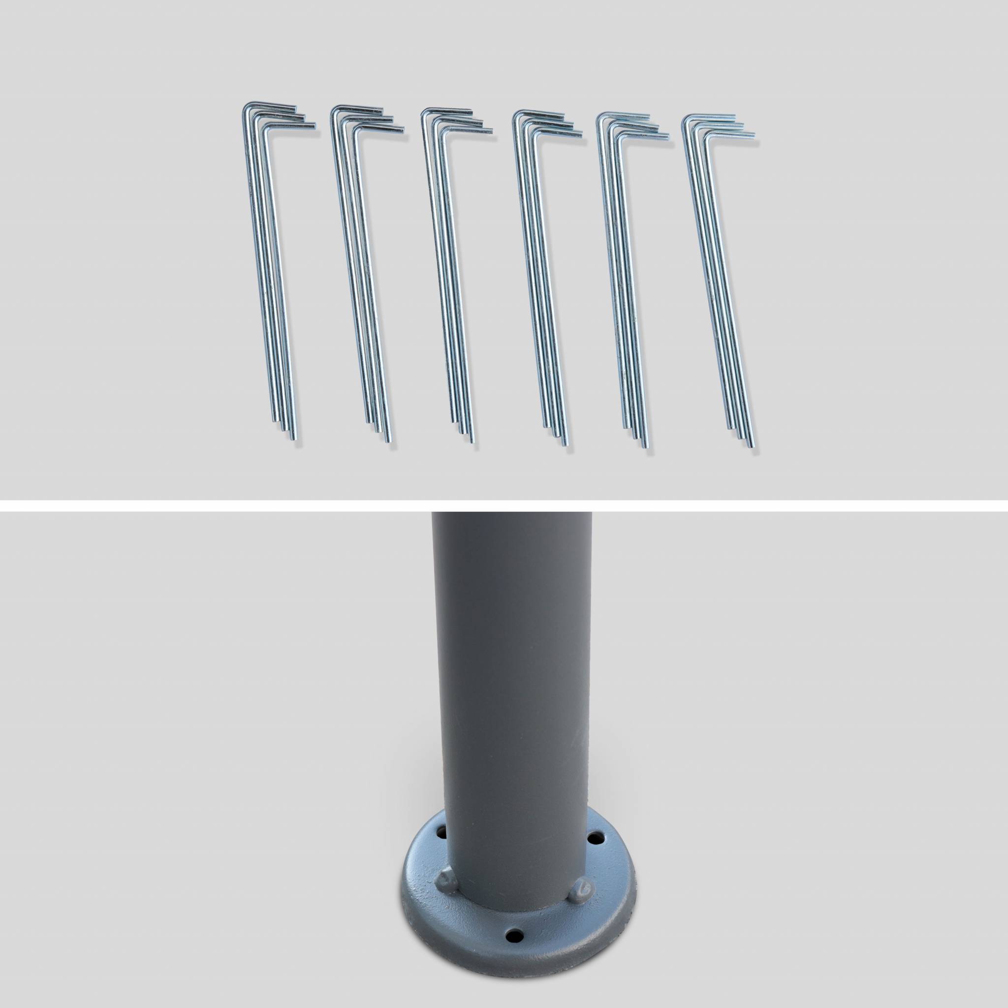 Tonnelle 3x3m avec rideaux ELUSA 3X3M