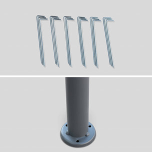 Tonnelle 3x3m avec rideaux ELUSA 3X3M