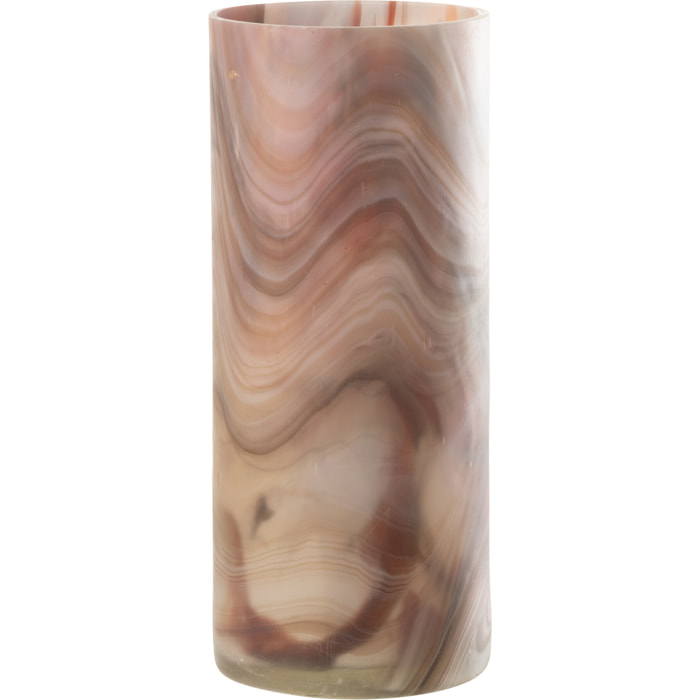 J-Line bougeoir Arti - verre - marron - small