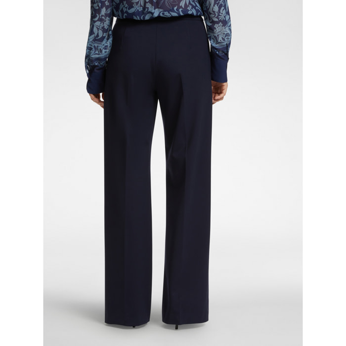 Elena Mirò - Pantaloni maschili in punto Milano - Blu