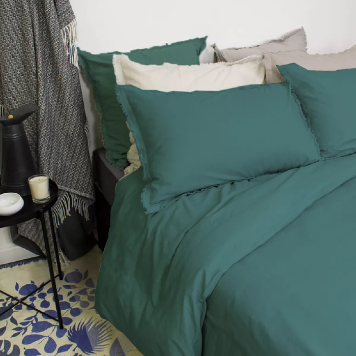 Lot h.couette +taies Zora canard