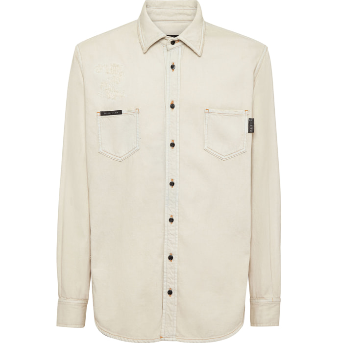 PHILIPP PLEIN Camisa vaquera