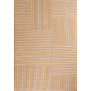 CAPRI - Tapis d'extérieur à motif géométrique - Beige