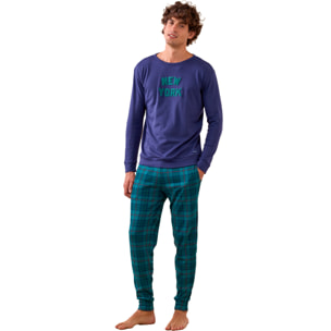 Pigiama uomo york in caldo cotone girocollo Noidinotte