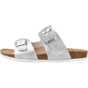 Sandalias Niña de la marca GEOX  modelo J ADRIEL GIRL PLATA