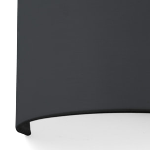 COTTON R Lampada da parete nero tondo vertical 1L