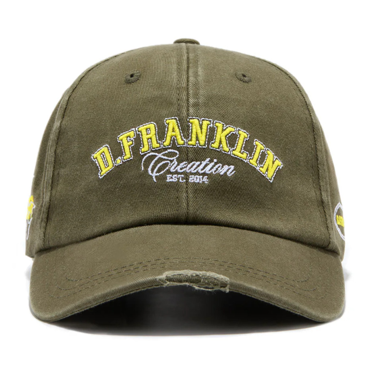 Gorra Varsity Unisex Color Lavado Verde Militar