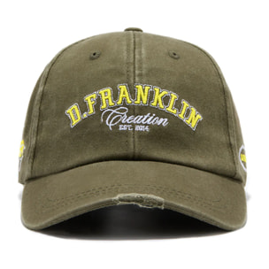 Gorra Varsity Unisex Color Lavado Verde Militar