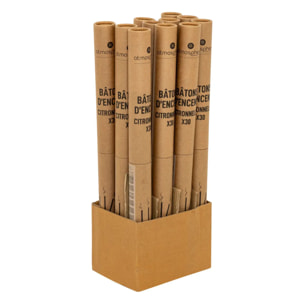 Lot de 30 bâtons d'encens citronnelle H50,5cm