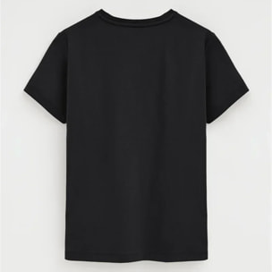 Pack mujer de dos camisetas negra y blanca de manga corta y cuello redondo con bordado Rigby Go