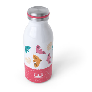Bouteille isotherme enfant Cooly 350ml Rose Birds