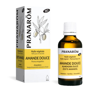 Pranarom - Huile Végétale d'Amande douce - Bio - 50 ml