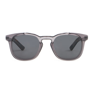 Gafas de sol OCEAN CASSIS - Azul oscuro / Gris transparente con patillas en carey y lente ahumada