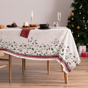 Mantel antimanchas SALLY GRANATE