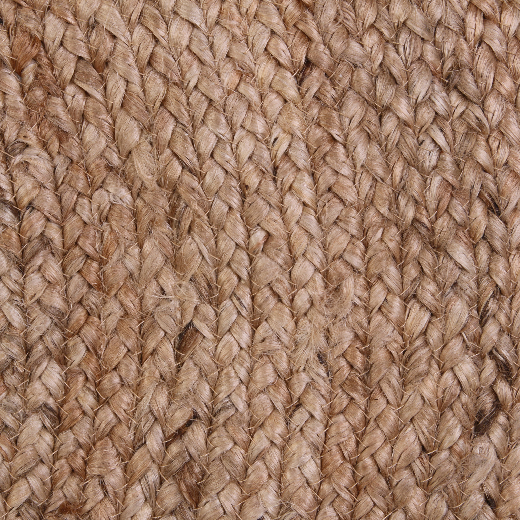 Tapis Jute Bord Blanc 120cm