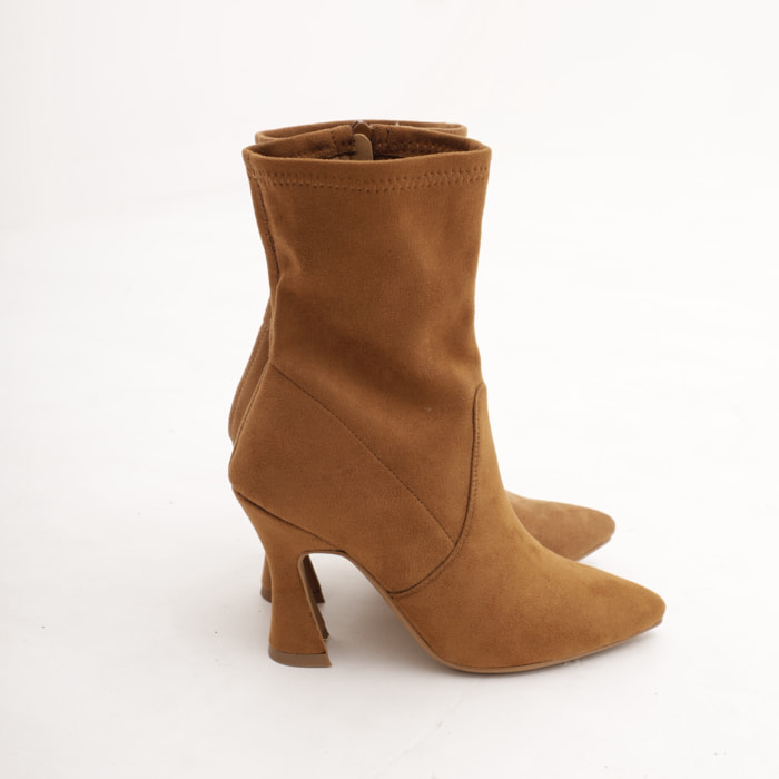 TRONCHETTO ELASTICIZZATO CUOIO