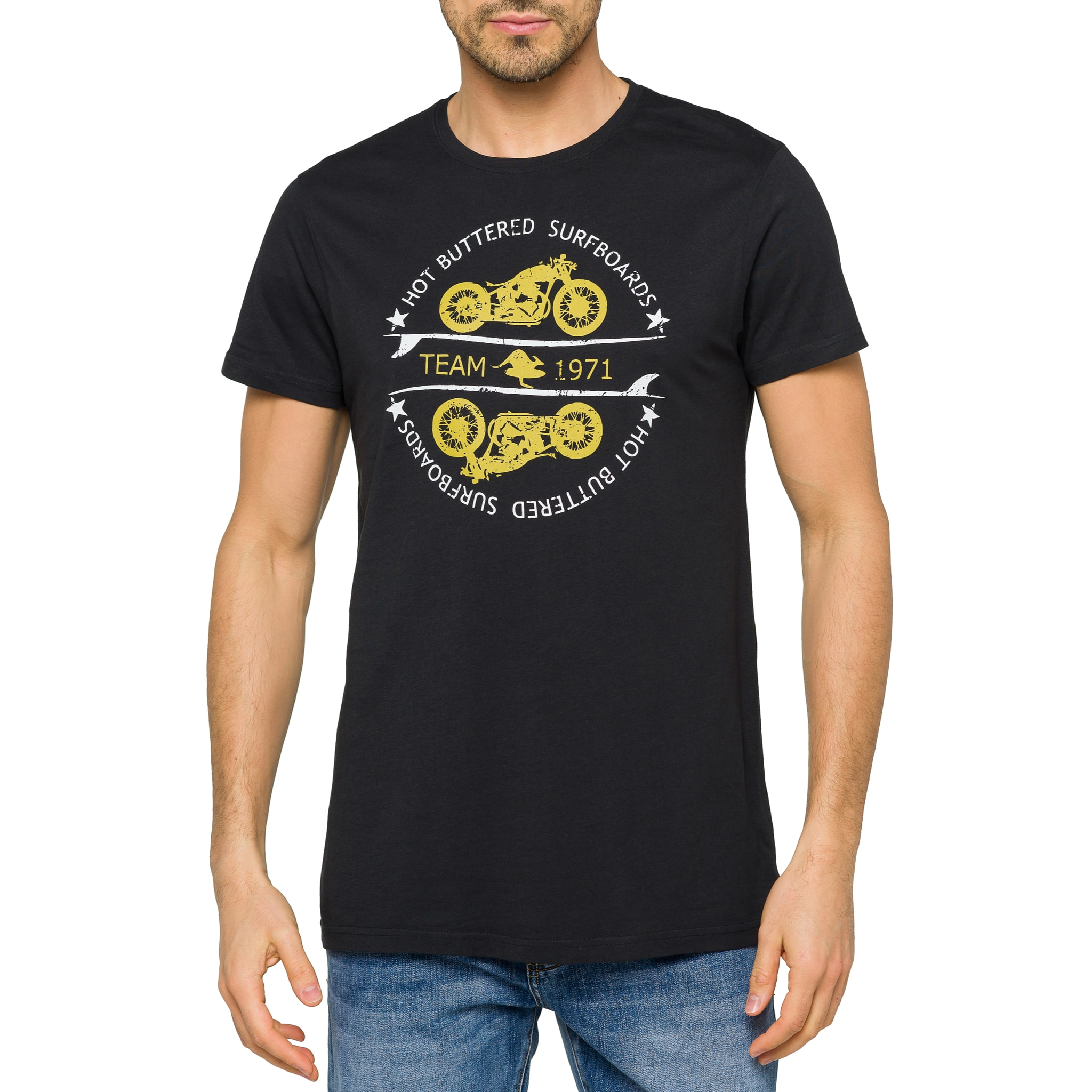 Camiseta de algodón 150 gr Hot Buttered Thunder Color Negro