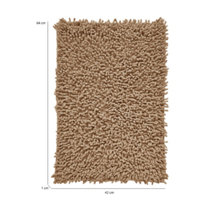Tapis de salle de bain rectangulaire 40 x 60 cm en coton chenille - SHAGGY